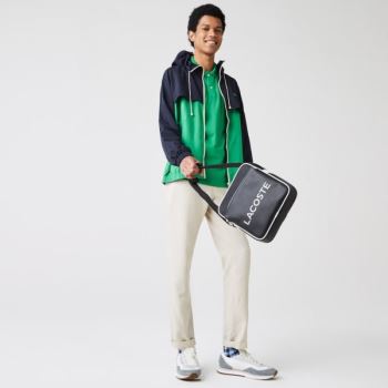 Lacoste Ultimum Coated Canvas Crossbody Bag - Taška Pánské Černé | CZ-OCyWbc